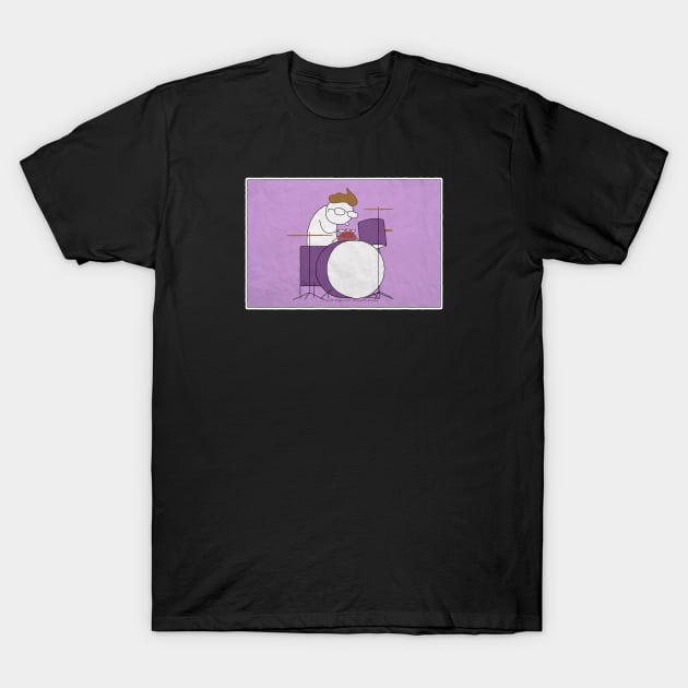 Knitting Drummer T-Shirt by RyanJGillComics